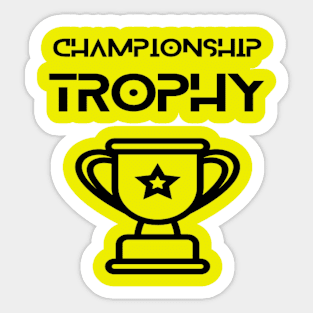 Sports - championship trophy Sticker